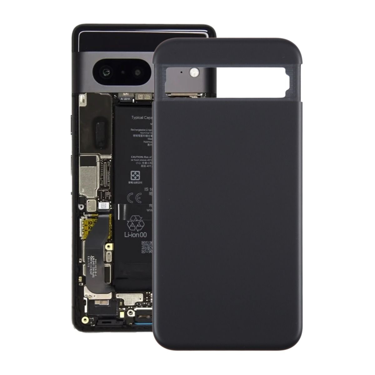 google-pixel-8a-back-cover-black.jpg Google Pixel 8A Baksidabyte - Bild 1